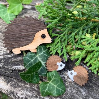 Dárkový set brože a náušnic pro milovnici ježků 🦔🦔🦔